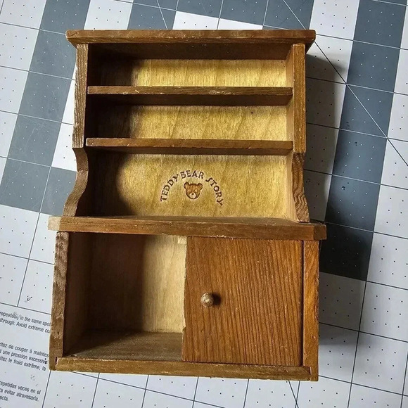 Teddy Bear Story (Applause Toy Co.) Furniture & Mini Flocked Bear (Lot 7 pcs) - Picture 15 of 16